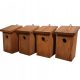  Nesting boxes for tits, set of 4, impregnated nesting box