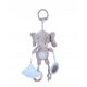  Plush sensory toy rattle mirror whistle bells Elephant