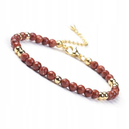  Bracelet Stone Jasper Red 4mm