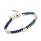  Azurite Lapis Lazuli Freshwater Pearl Bracelet