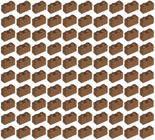  LEGO brick wall 1x2 nougat 100 pcs. 98283