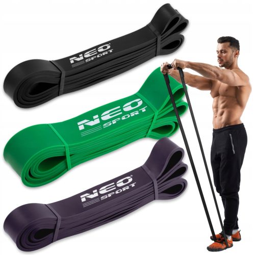 SET OF 3 POWER BAND EXERCISE BANDS RESISTANCE BANDS FOR TRAINING 3 PCS NS-960