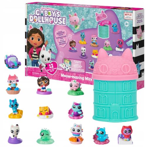  GABBY'S DOLLHOUSE GABI CAT HOUSE 12 FIGURES