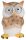  SOLAR LED GARDEN LAMP OWL FIGURE 12 CM