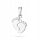  SILVER PENDANT pr. 925 Feet with Cubic Zirconia Gift for Mom + Engraving