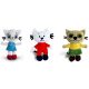  KICIA CAT mascot NUNUŚ mascot PACEK mascot SET of cuddly toys