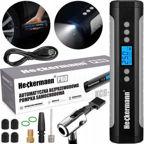  Heckermann KOMPRESOR electric pump 2000 mAh black