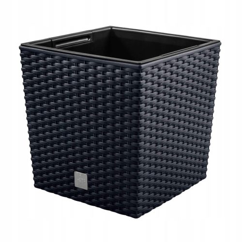  Flowerpot 40 cm x 40 x 40.8 cm, anthracite-colored plastic