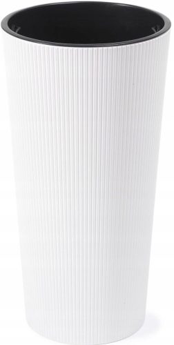  Flowerpot Lamela 19.6 cm x 19.6 x 36.4 cm Diameter 19.6 cm Plastic white