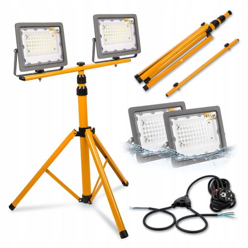  Ledlux double halogen lamp tripod 160 cm yellow + 3 more products