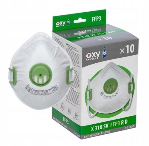 Oxyline dust mask HALF MASK OXYLINE X 310 SV FFP3 RD half mask