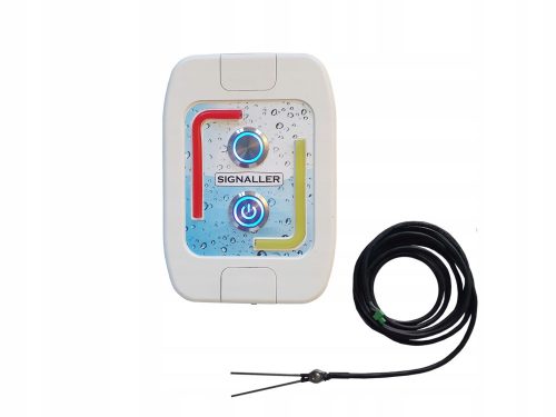 Wired two-stage septic tank sensor, alarm, AntiFlocks system