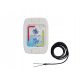 Wired two-stage septic tank sensor, alarm, AntiFlocks system