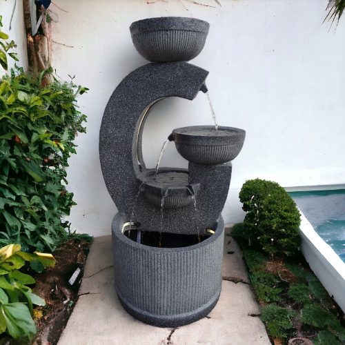  GARDEN FOUNTAIN “AGA” Height 105 cm! Training LED! GARDEN-TERRACE-PATIO!