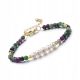  Zoisite Bracelet with Ruby Freshwater Pearl