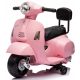  Baby Ride-on Vespa Battery Scooter with Backrest, Powder Pink