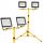 Standing halogen lamp stand, double Ledlux 160 cm yellow + 2× halogen cold white 9000 lm 100 W