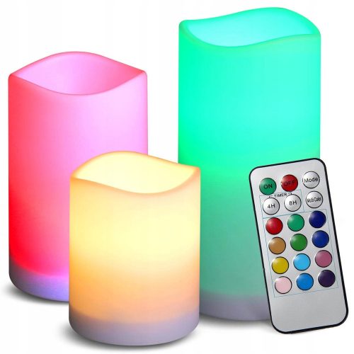 Candles LED paraffin candle Verk Group 3 pcs.