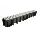 LINEAR DRAINAGE Tray made of plastic/plastic W125 H148, grey