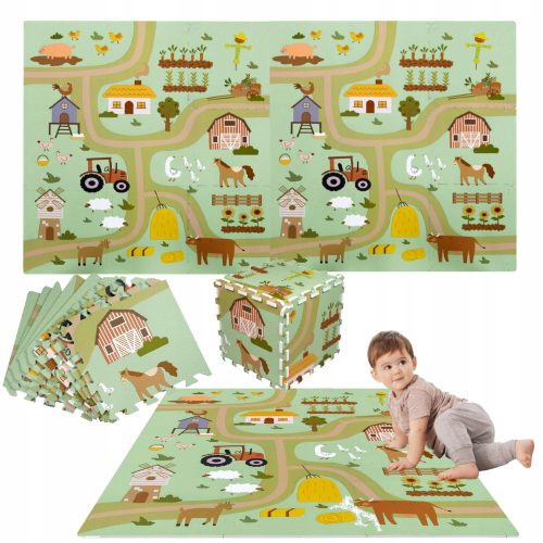  EDUCATIONAL MAT THICK FOAM PUZZLE HUMBI COUNTRY ROAD STREETS FARM