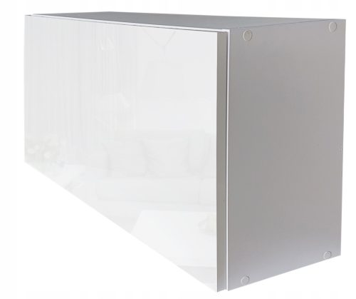 Hanging bathroom cabinet, 60° gloss, lid with click closure