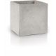  Polnix flowerpot, 16 cm x 16 x 14 cm, diameter 16 cm, concrete tones in grey and silver