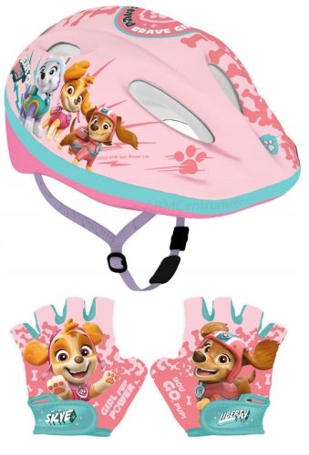  Casque de vélo pour filles PAW Patrol + GANTS DE VÉLO PAW PATROL FILLES