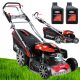  Popular petrol lawn mower with basket, 196 cm³ capacity. Basket 65 l, cutting width 51 cm