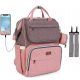  LEQUEEN BACKPACK BAG ORGANIZER FOR A STROLLER FOR MOM AND DAD USB 5in1