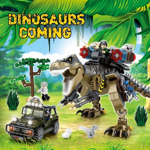 A set of LOPOM dinosaur building blocks – construction kit 645