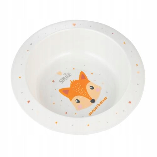  Canpol Plastic Bowl for Children Bowl 270 ml CUTE ANIMALS Fox