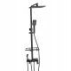 BLACK SHOWER SET WITH MIKKA THERMOSTAT. TO THE SHOWER SIDE TO THE COLUMN