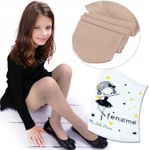  Beige Smooth Microfiber Tights 40 den Girls Polish Product POLA