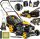  Riwall petrol lawn mower with basket, 196 cm³ capacity. Basket 70 l, cutting width 53 cm