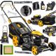  Riwall petrol lawn mower with basket, 196 cm³ capacity. Basket 70 l, cutting width 53 cm