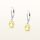  Natural citrine hanging earrings silver 925 silver natural stone