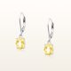  Natural citrine hanging earrings silver 925 silver natural stone