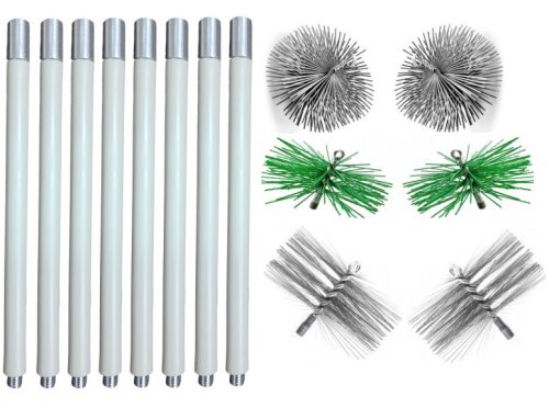 Chimney cleaning set from below 11.2 m (1.4) 6 brushes