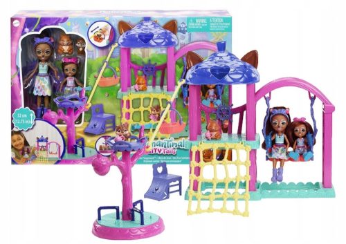  EnchanTimals Friends Playground Set with 2 Dolls and 2 Animals HHC16