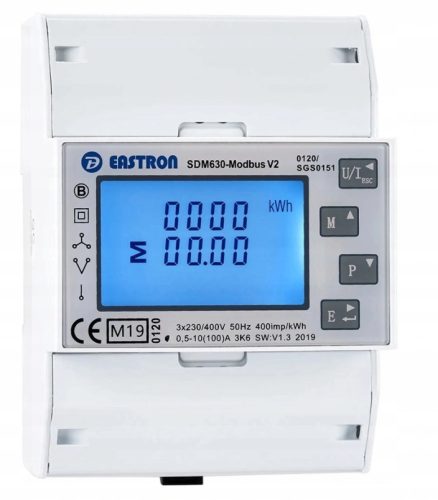 Dreiphasiger EASTRON SDM630M Modbus V2 100A MID-Zähler