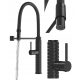 Granitan FANO floor-standing kitchen faucet, black