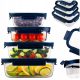  Glass food storage containers airtight LUNCH BOX 4x