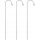  POLE WITH HOOK, GARDEN HANGER MADE OF METAL, h=120 cm