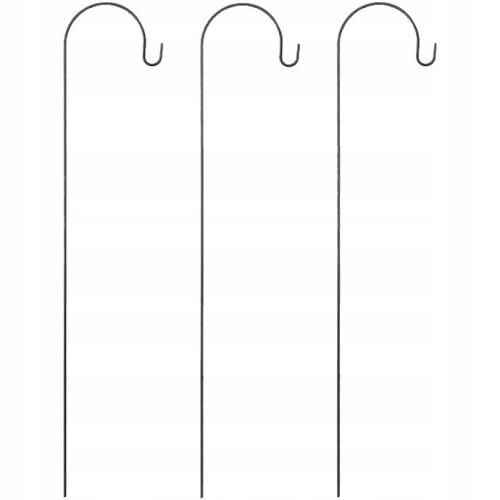  POLE WITH HOOK, GARDEN HANGER MADE OF METAL, h=120 cm