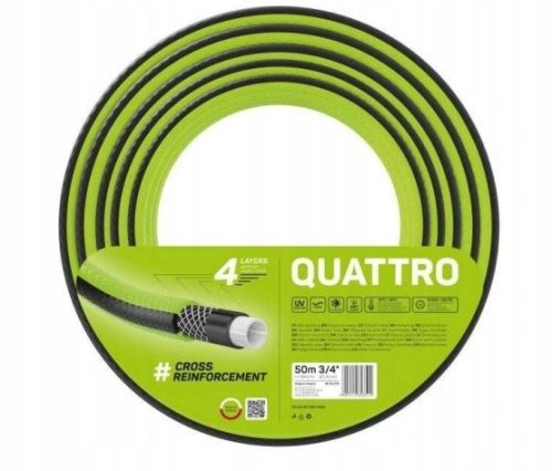  Garden hose 3/4'' 50m CELLFAST QUATTRO 10-073