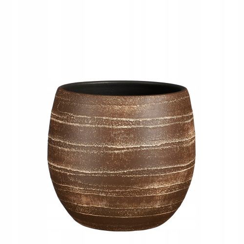  Edelman flowerpot 27 cm x 27 x 24 cm, ceramic in brown and beige tones