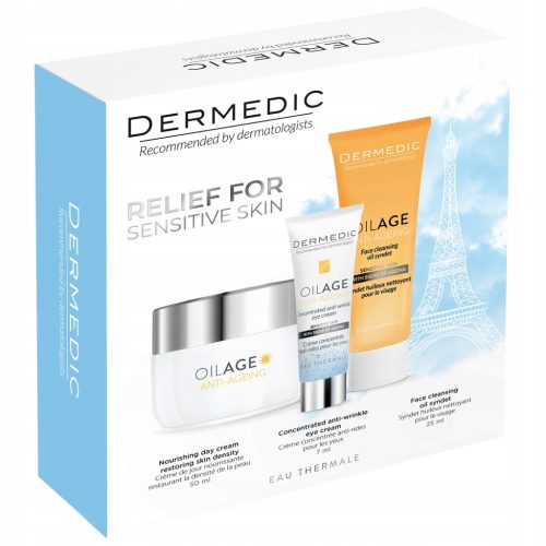 OLIAGE Complete Facial Care Kit with Day Cream, Eye Cream & Cleansing Oil Syndet