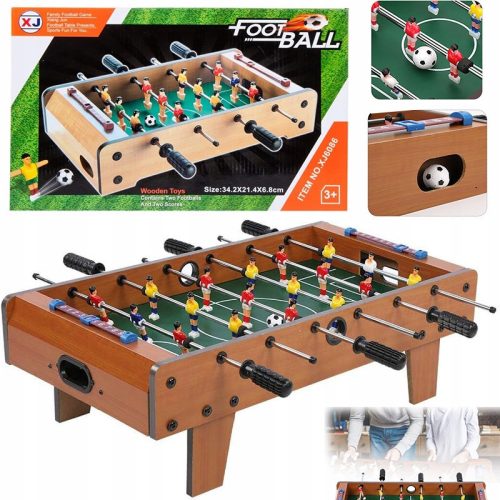  WOODEN TABLE FOOTBALL WITH HANDLES, SKILL TABLE GAME