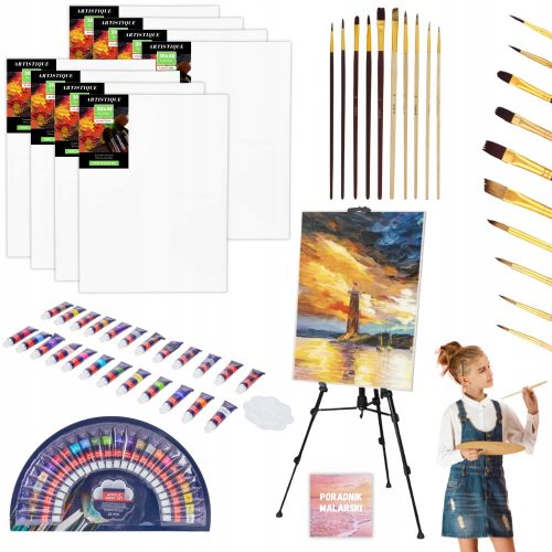  LARGE PAINTING KIT FOR KIDS WHO LIKE EASY ARTISTIC CANVAS PAINTING