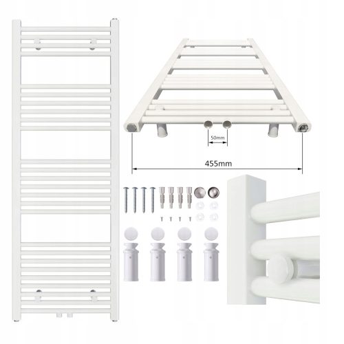 Aquabad water bath radiator 553 W 500 x 1400 mm white